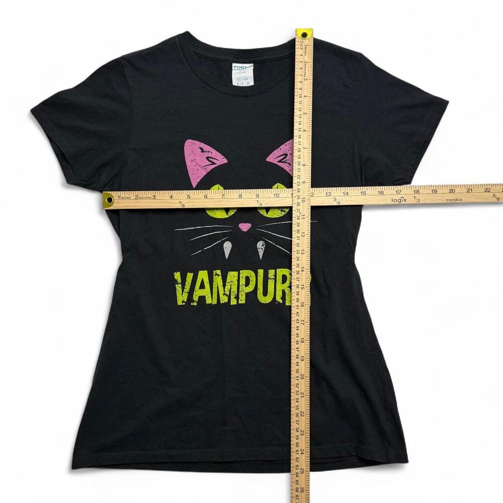Gothic Grunge Y2K Vanpurr Cat Emo Scene Baby Tee Size Small - Picture 3 of 6